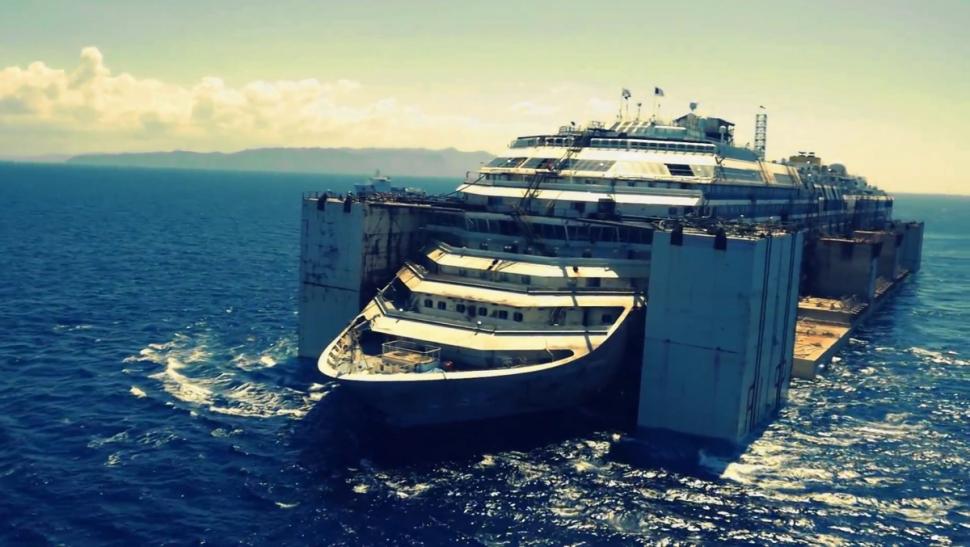 Costa Concordia Drone Footage Still