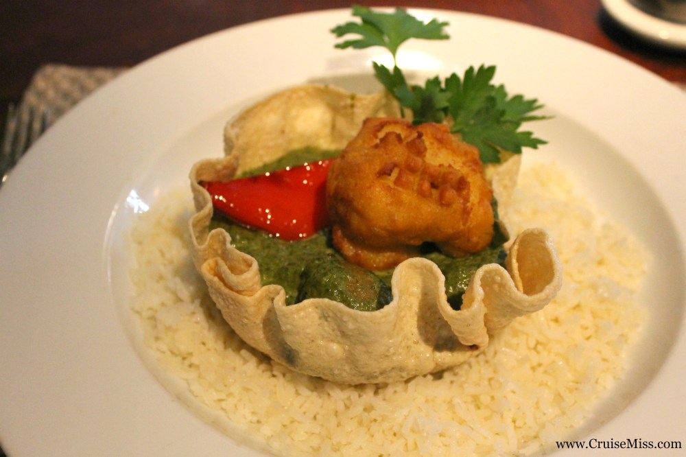 Aloo Palak - spcied curry with potato and spinach. The best curry I have ever tasted!