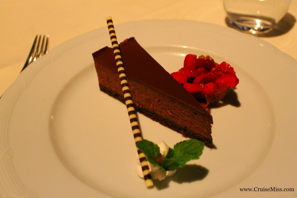 Chocolate cake - I was very good, I only had a few desserts over the 16-nights