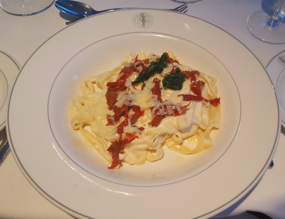 Sun dried tomato and Parmesan Carbonara - Main Dining Room