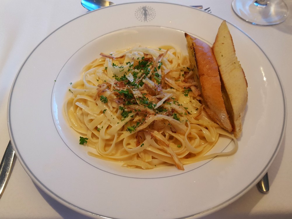 Fettucini pasta in a creamy sauce - Main Dining Room